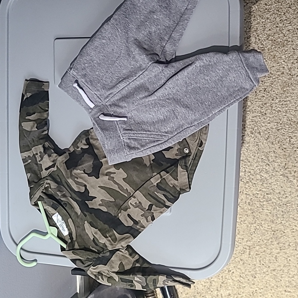 3-6m camo outfit